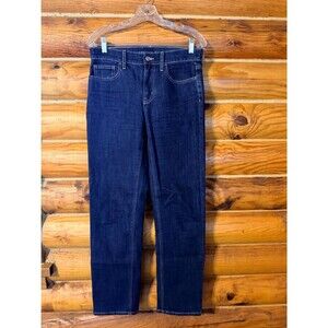 American Eagle Women’s High Rise Straight-Leg Jeans in Dark Indigo